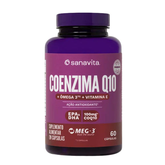 Coenzima Q10 + Ômega 3 TG 60 Cápsulas Sanavita