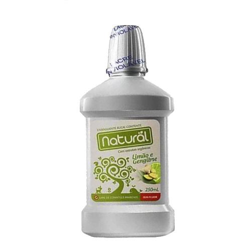 Enxaguante Bucal Contente Limão e Gengibre 250ml Orgânico Natural