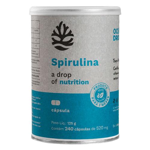 Spirulina 520mg 240 Capsulas Ocean Drop