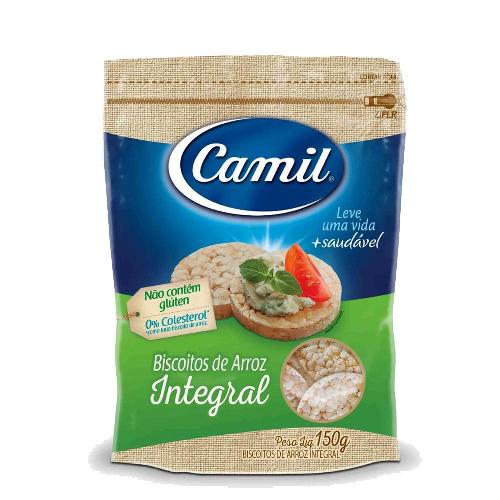 Biscoito de Arroz Integral 150g Camil