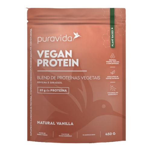 Vegan Protein Natural Vanilla 450g Puravida