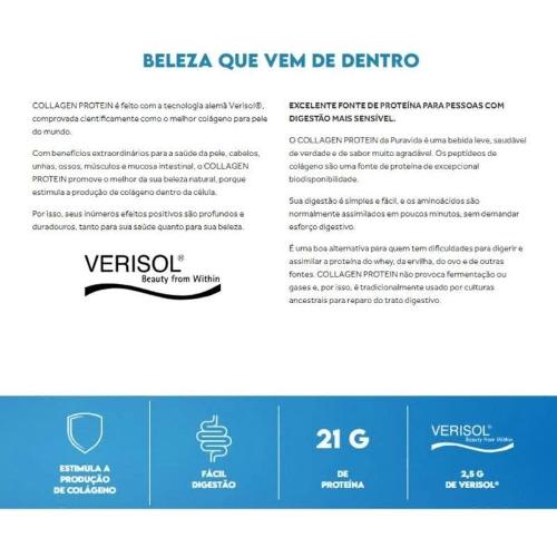 Collagen Protein Verisol Puro 450g Puravida