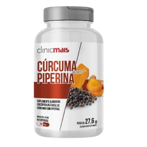 Cúrcuma com Piperina 60 Cápsulas Clinicmais