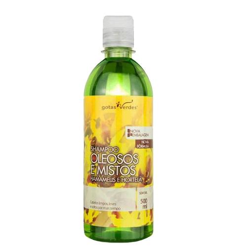 Shampoo Oleosos e Mistos 500ml Gotas Verdes