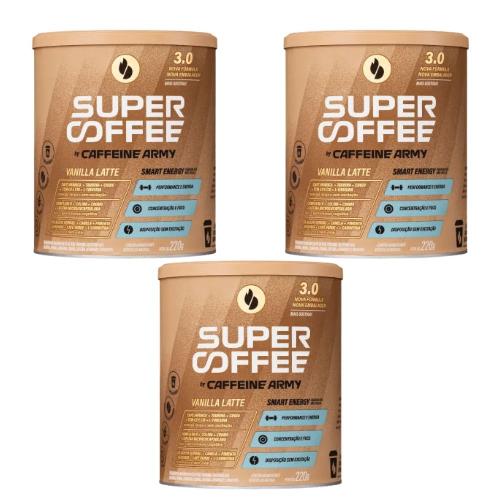 Kit Supercoffee 3.0 Vanilla 3 Unidades 220g Cada