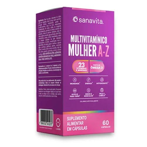 Multivitamínico Mulher A Z 60 Cápsulas Sanavita