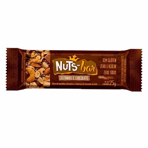 Nuts Bar Castanha com Chocolate 25g