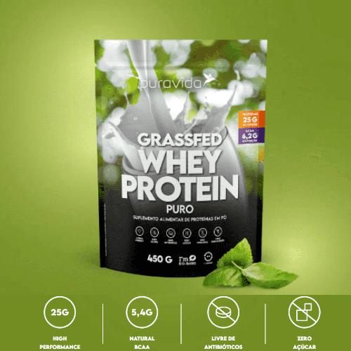 Grassfed Whey Protein Neutro 450g Puravida