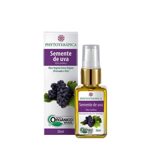 Óleo Vegetal de Semente de Uva Orgânico 30ml Phytoterápica