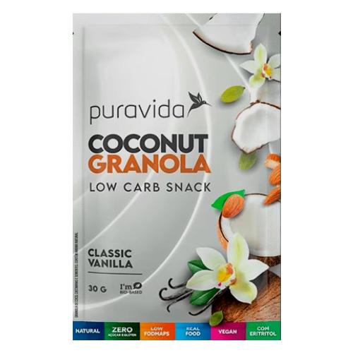 Coconut Granola Classic Vanilla 30g Puravida