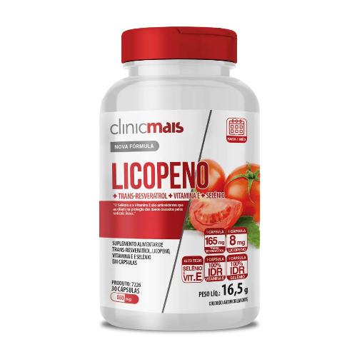 Licopeno 550mg 30 Cápsulas ClinicMais