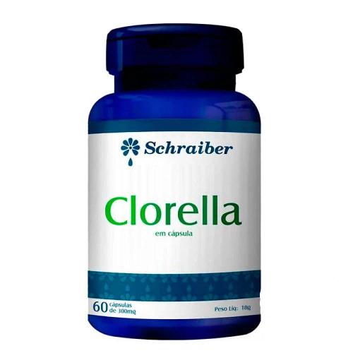 Clorella 300mg 60 Cápsulas Schraiber