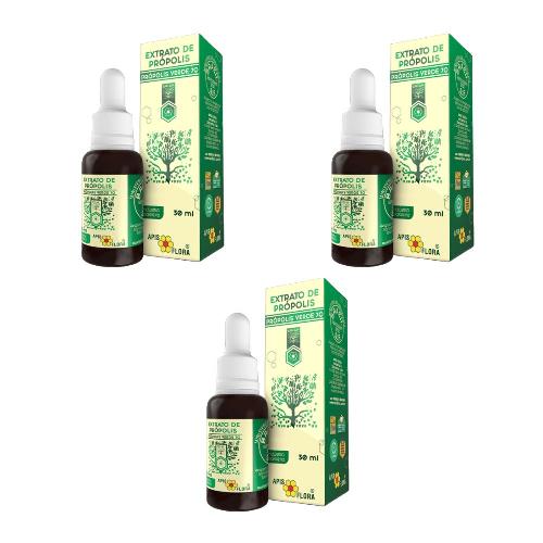 Kit 3 Extrato de Própolis Verde 70 30ML Apis Flora