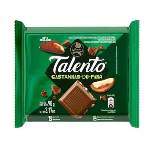 Talento Castanhas-do-Pará 25g Chocolate ao Leite Garoto