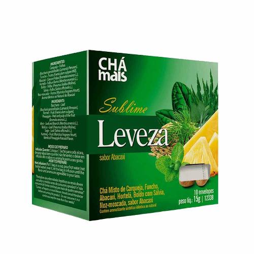 Chá Sublime Leveza Sabor Abacaxi 10 Sachês Chá Mais