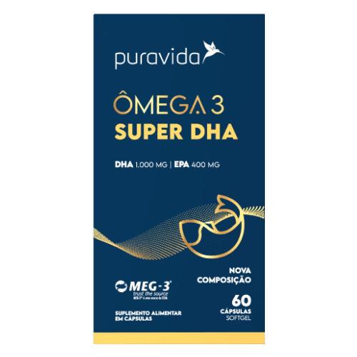 Ômega 3 Super DHA 60 Cápsulas 1000mg Puravida