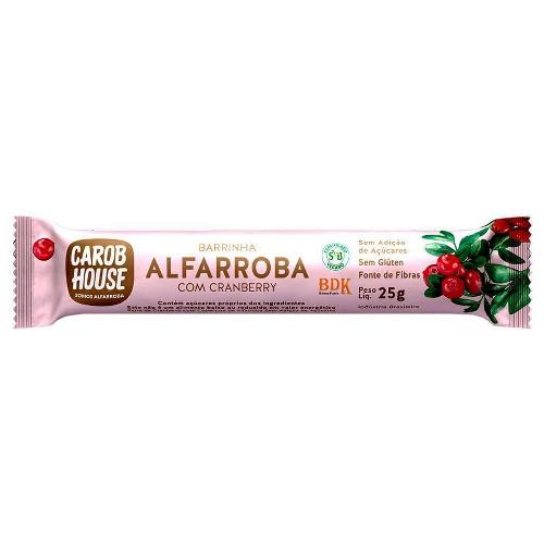 Barrinha Alfarroba com Cranberry 25g Carob House