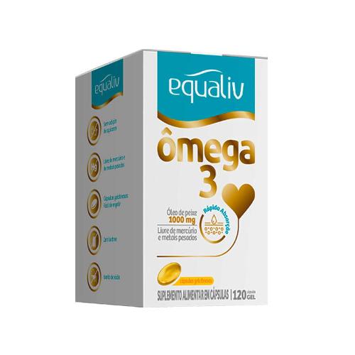 Ômega 3 1000mg 120 Cápsulas Equaliv