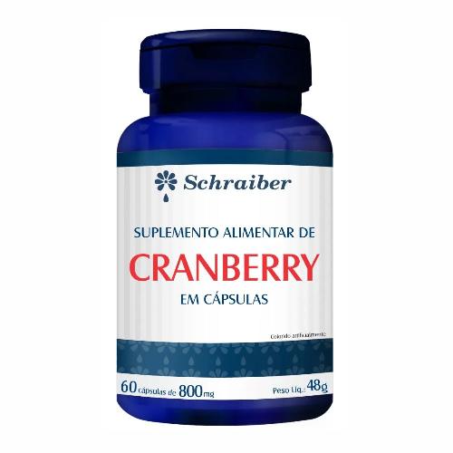 Cranberry 800mg 60 Cápsulas Schraiber