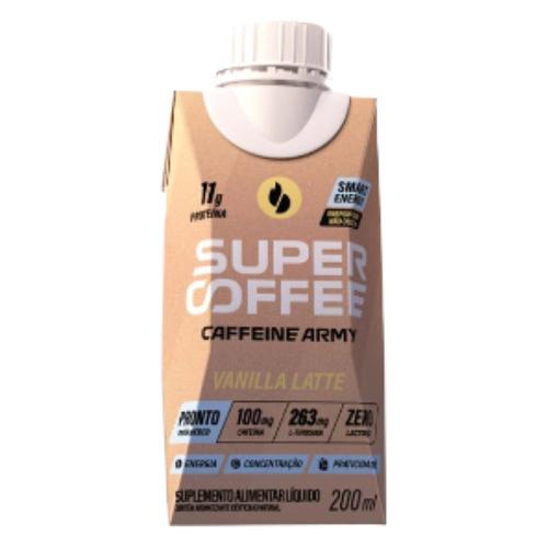 Supercoffee Vanilla Latte 200ml Caffeine Army