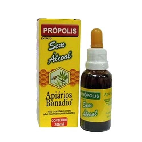 Extrato de Própolis Verde Aquoso e Sem Álcool 30ml Apiários Bonadio