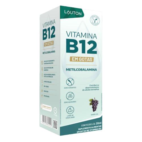 Vitamina B12 em Gotas Metilcobalamina Lauton