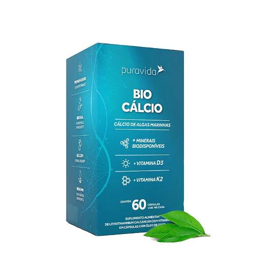 Bio Cálcio 60 cápsulas Pura Vida