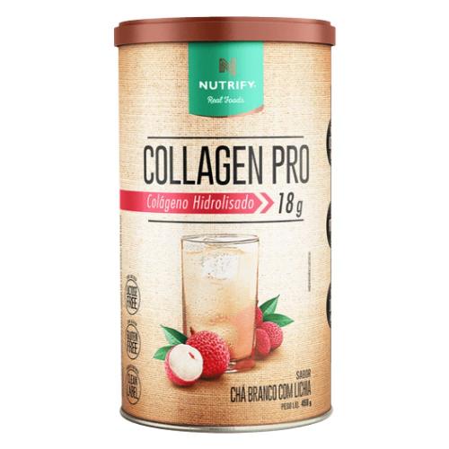 Collagen Pro 450g Chá Branco com Lichia Nutrify