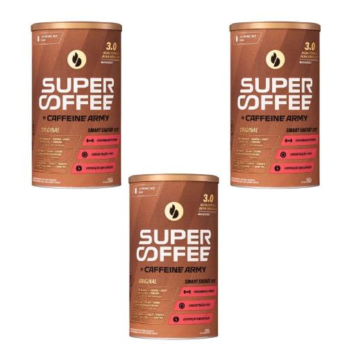 Kit 3 Supercoffee 3.0 Original Economic Size 380G Caffeine Army