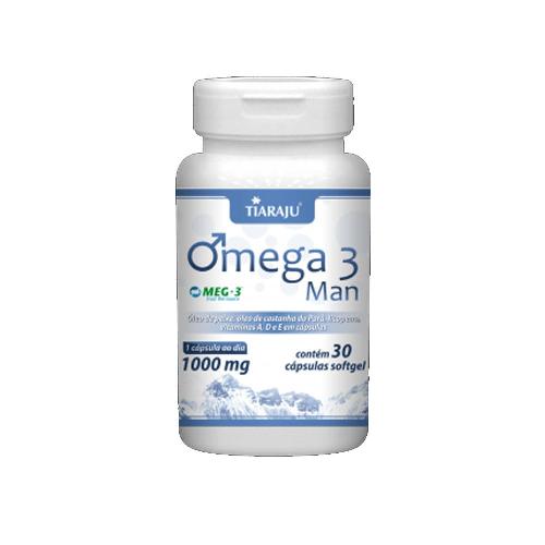 Ômega 3 Man 1000mg 30 Cápsulas Tiaraju