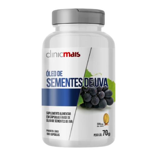 Óleo de Semente de Uva 100 cápsulas Clinicmais