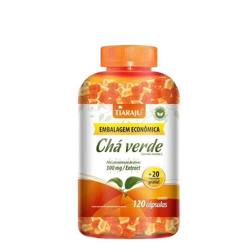 Chá Verde 300mg 120 Cápsulas Tiaraju