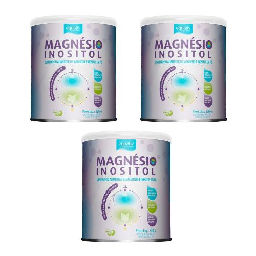 Kit 3 Magnésio Inositol 330G Equaliv