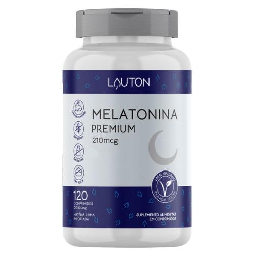 Melatonina Premium 210mcg 120 Comprimidos Lauton Nutrition