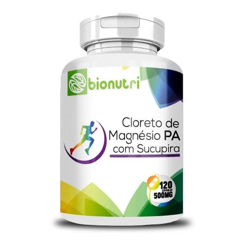 Cloreto de Magnésio P.A. Sucupira 120 Cápsulas 500mg Bionutri