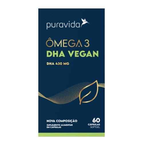 Ômega 3 DHA Vegan 60 Cápsulas Puravida