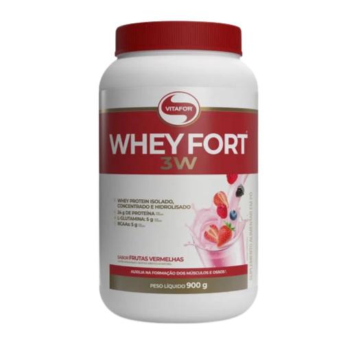 Whey Fort Frutas Vermelhas 900g Vitafor