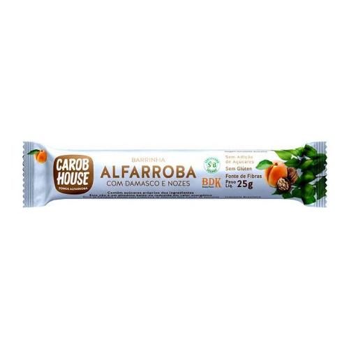 Barrinha Alfarroba Damasco e Nozes 25g Carob House