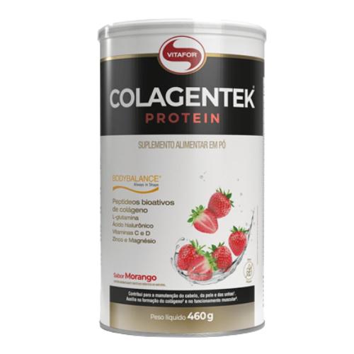 Colagentek Protein Morango 460g Vitafor