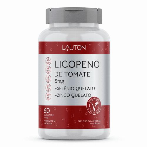 Licopeno De Tomate 5mg 60 Cápsulas Lauton