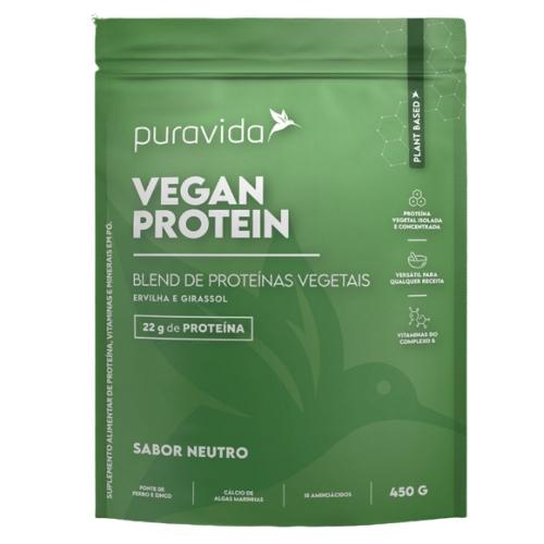 Vegan Protein Sabor Neutro 450g Puravida