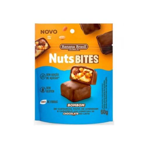 NutsBites Chocolate ao Leite 60g Banana Brasil