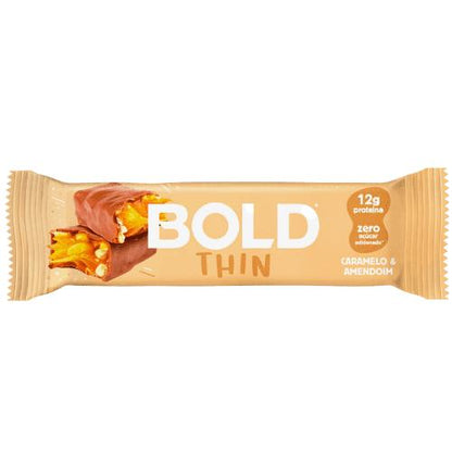 Barra Bold Thin Caramelo e Amendoim 40g