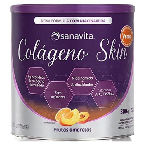 Colágeno Skin Frutas Amarelas 300g Sanavita