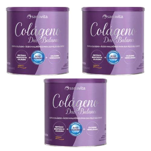 Kit 3 Colágeno Duo Balance 285G Sanavita