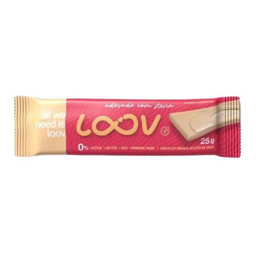 Tablete Loov Chocolate Branco 25g Chocolife