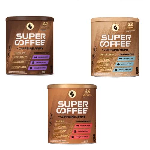 Kit Supercoffee 3 Sabores 220g Cada