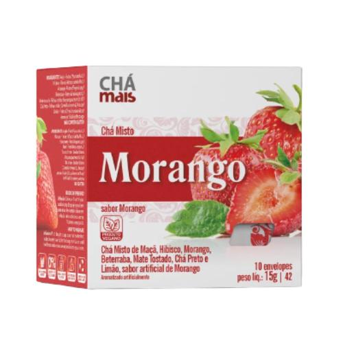 Chá de Morango 10 envelopes Chá Mais