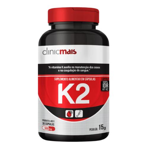 Vitamina K2 30 Cápsulas Clinicmais