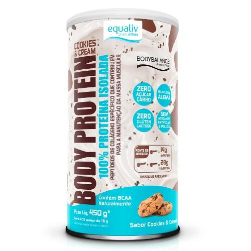 Body Protein Cookies e Cream 450g Equaliv